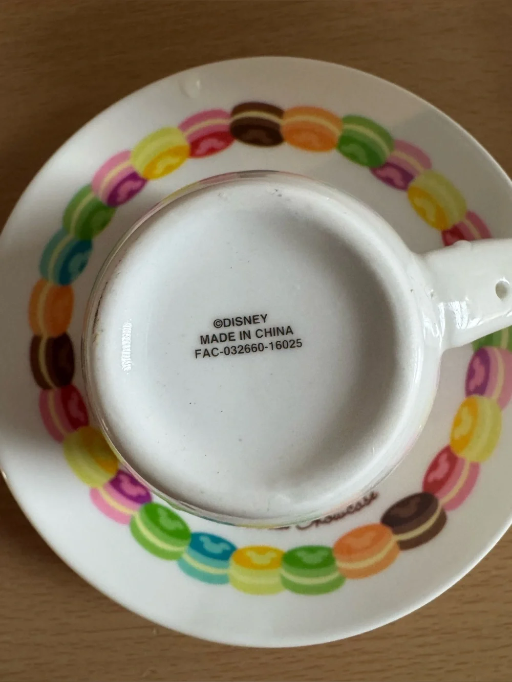 Disney Mickey Mouse set of two coffee cups with saucers